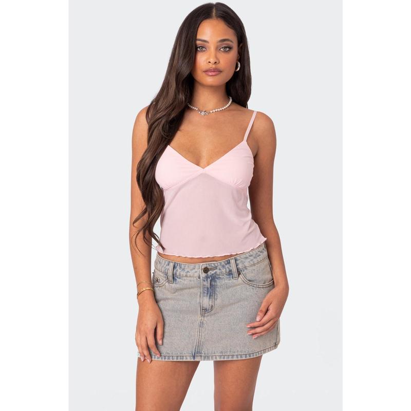 Serafina Sheer Mesh Tank Top