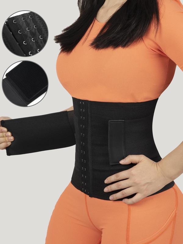 Women's Adjustable Hook & Eye Design Waist Trainer, Velcro Design High Stretch Waist Cincher, Ladies Tummy Control Shaper & Girdle for All Seasons for Birthday Gifts