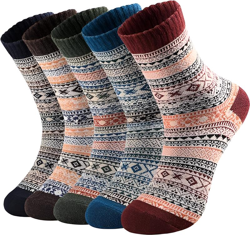 Women's Wool Socks - Cozy Winter Knit Socks, Warm Boot Socks for Men & Women Women's Thick