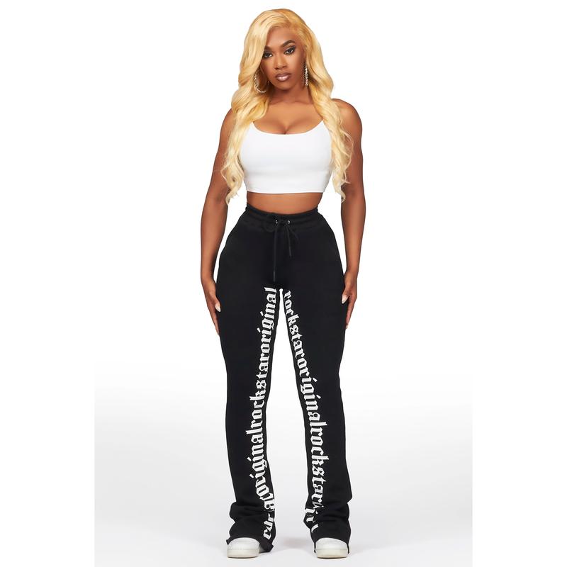 Blakely Black Super Stacked Pant