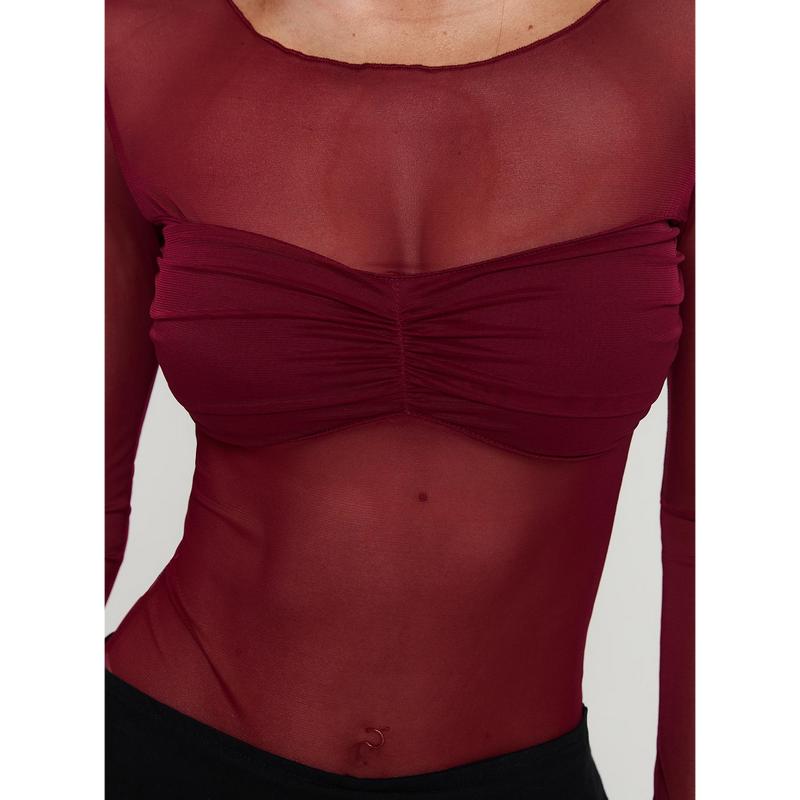 Duet Bodysuit Burgundy