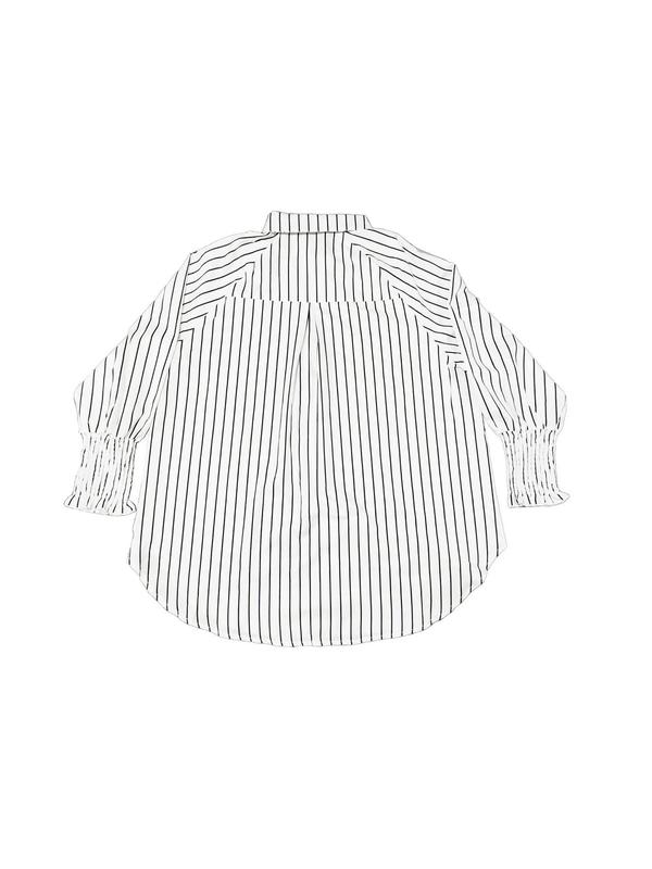 Women's Striped Print Flounce Sleeve Button Front Shirt, Casual Long Sleeve Collared Pocket Top for Spring & Fall, Women's Clothes for Daily Wear, Stockholm Outfit Style