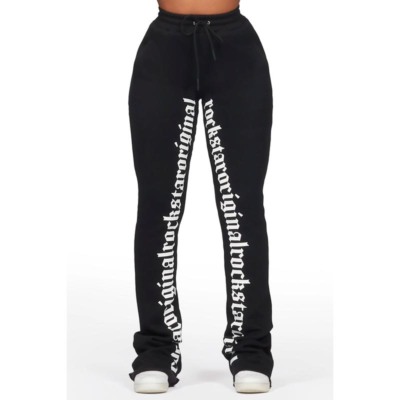 Blakely Black Super Stacked Pant