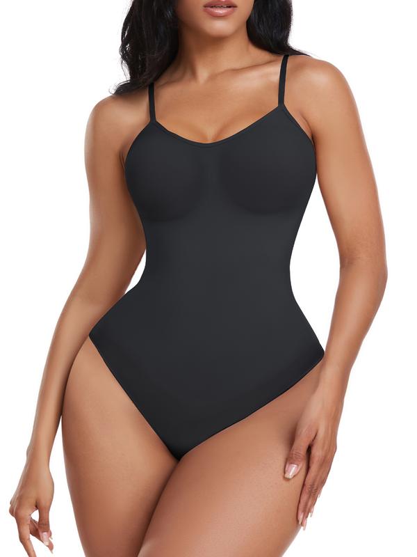 Bodysuit for Women Tummy Control Shapewear Seamless Thong Sculpting Body Shaper